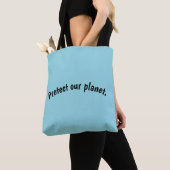 Bags - Protect our planet. トートバッグ (クローズアップ)