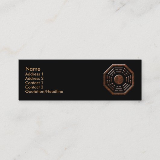 Baguaのプロフィールカード スキニー名刺 (正面)