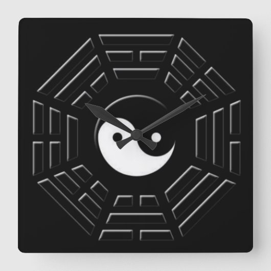 Baguaの柱時計 スクエア壁時計 (正面)