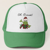 BahのばかばかしいカエルのクリスマスのTシャツおよびギフト キャップ (正面)