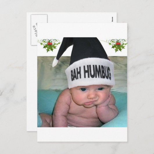 Bahのばかばかしいクリスマスの最低!! シーズンポストカード (正面/裏面)
