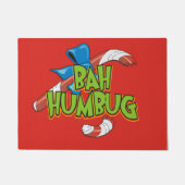 Bahのばかばかしい壊されたクリスマスのキャンディ・ケーン ドアマット (正面)