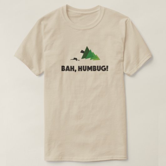 bah、ばかばかしいクリスマス tシャツ (デザイン正面)