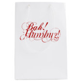 Bah! ばかばかしい! タイポグラフィ ミディアムペーパーバッグ (正面)