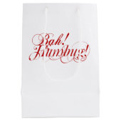 Bah! ばかばかしい! タイポグラフィ ミディアムペーパーバッグ (裏面)