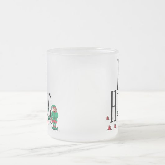 Bah Bumbug フロストグラスマグカップ (中央)