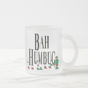Bah Bumbug フロストグラスマグカップ