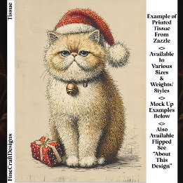 Bah Humbug グランピー クリスマス キャット EA9L デコパージュ 薄葉紙