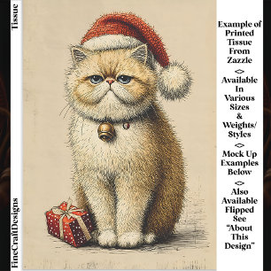 Bah Humbug グランピー クリスマス キャット EA9L デコパージュ 薄葉紙