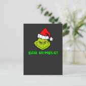 Bah Humbug スクロージ クリスマスカートゥーン ポストカード (スタンド正面)