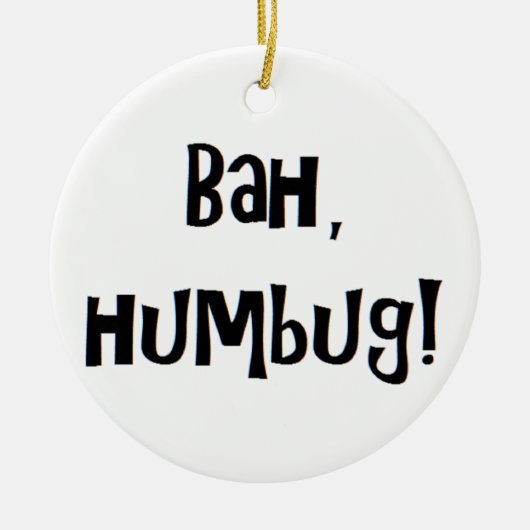 bah humbug セラミックオーナメント (正面)