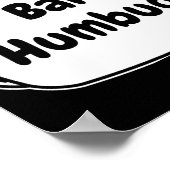 Bah Humbug 吹き出し Tシャツ ポスター (角)