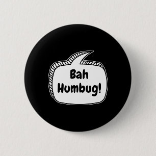 Bah Humbug 吹き出し Tシャツ 缶バッジ