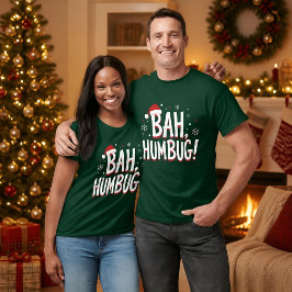 Bah Humbug 面白い サラスティック 怒りん坊 クリスマス ホリデー Tシャツ
