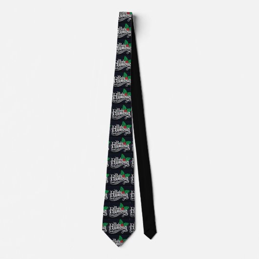 Bah Humbug Christmas Neck tie ネクタイ (正面)