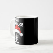 Bah Humbug Funny Bad Cat Christmas Hater Cat Lover コーヒーマグカップ (正面左)