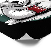 Bah Humbug Funny Christmas Lar Bear Sarcastic Holi ポスター (角)