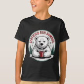 Bah Humbug Funny Christmas Lar Bear Sarcastic Holi Tシャツ (正面)