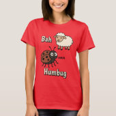 Bah Humbug Funny Cute Cranky Christmas Tシャツ (正面)
