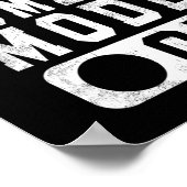 Bah Humbug Mode On -おもしろいクリスマスの不機嫌な態度 ポスター (角)