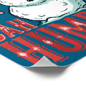 Bah Humbug Santa Hat Angry Snowman Sarcastic Chris ポスター (角)