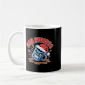 Bah Humbug Santa's Coffee Mug Sarcastic Christmas  コーヒーマグカップ (左)