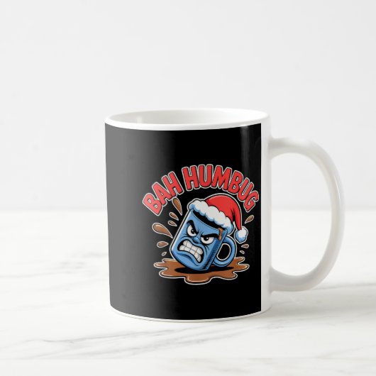 Bah Humbug Santa's Coffee Mug Sarcastic Christmas  コーヒーマグカップ (右)