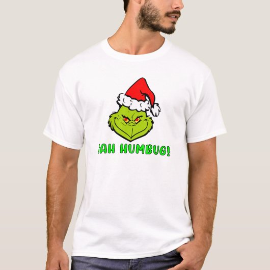Bah Humbug Scrooge エッセンシャル クリスマスカートゥーン Tシャツ (正面)