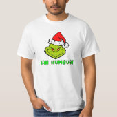 Bah Humbug Scrooge Essential Christmas Cartoon Tシャツ (正面)