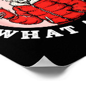 Bah Humbug Skull Hat Santa's Candy Christmas Pajam ポスター (角)