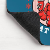 Bah Humbug Skull Hat Santa's Candy Christmas Pajam マウスパッド (コーナー)
