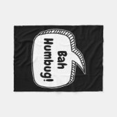 Bah Humbug Speech Bubble Toddler T Shirt  フリースブランケット (正面(横))