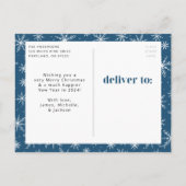 Bah Humbug Ugh Navyの写真おもしろい シーズンポストカード (裏面)