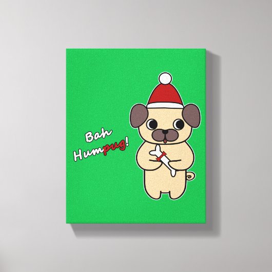 Bah Humpug! 1 キャンバスプリント (正面)