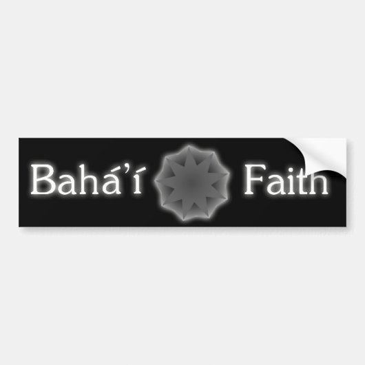 Baha'iの信頼のバンパーステッカー バンパーステッカー (正面)