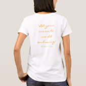 Baha'iのTシャツ Tシャツ (裏面)