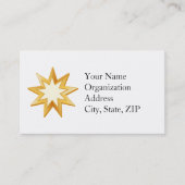 Baha'i 3.5インチx 2.0インチ標準名刺 名刺 (正面)