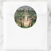 Bahai Gardens in Haifa, Israel ラウンドシール (バッグ)