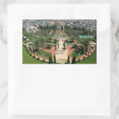 Bahai Gardens in Haifa, Israel 長方形シール (バッグ)