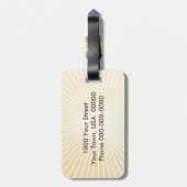 Baha'i Symbol 2" x 3.5" ラゲッジタグ (裏面縦)