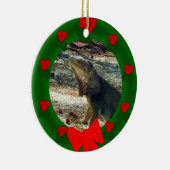Bahamaのイグアナによって日付を記入されるオーナメント セラミックオーナメント (右)