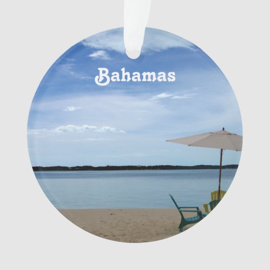 Bahamaのビーチ オーナメント (正面)