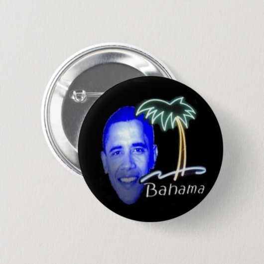 Bahamaオバマ 缶バッジ (正面&裏面)