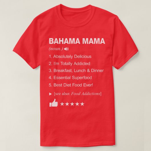 Bahama Mama定義の意味_おもしろい Tシャツ (デザイン正面)