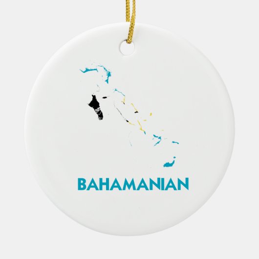 BAHAMANIANの地図 セラミックオーナメント (正面)