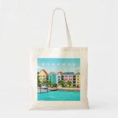 Bahamas colourful houses tote bag トートバッグ (正面)