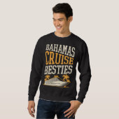 Bahamas Cruise Besties Matching Cruise Ship Vacati スウェットシャツ (正面フル)