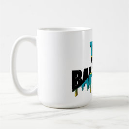 Bahamas  Drip Text | Caribbean Flag Design | Fan コーヒーマグカップ