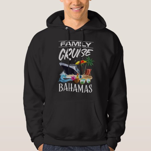 Bahamas Family Cruise Vacation Trip パーカ (正面)
