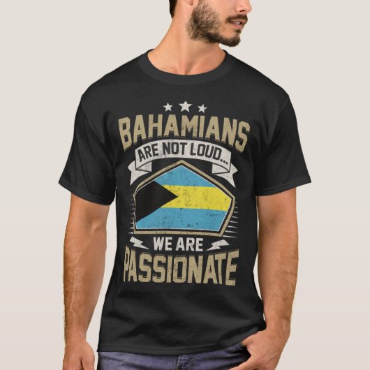 Bahamas Flag Passionate Bahamians Girls & Women Tシャツ (正面)